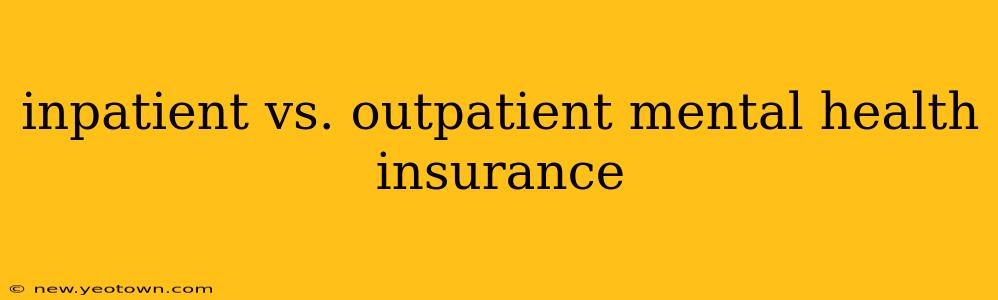 inpatient vs. outpatient mental health insurance