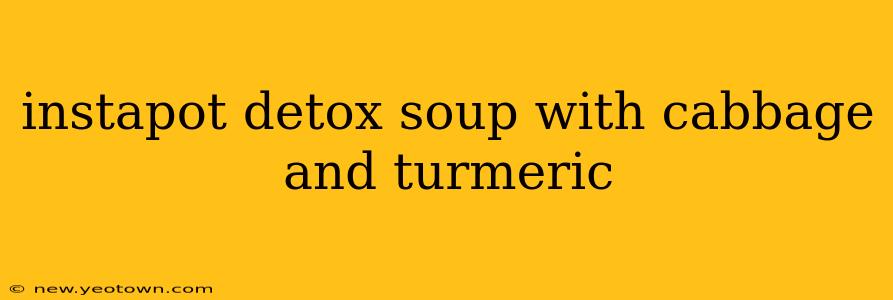 instapot detox soup with cabbage and turmeric