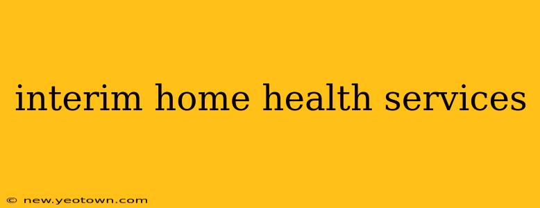interim home health services