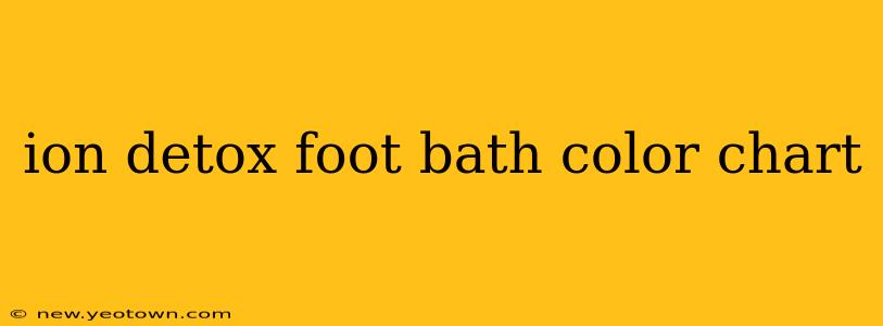 ion detox foot bath color chart
