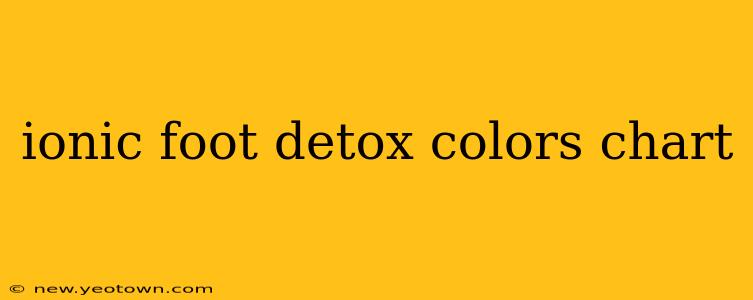 ionic foot detox colors chart