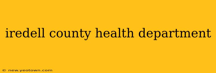 iredell county health department