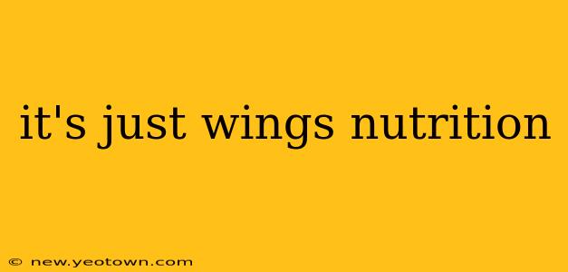 it's just wings nutrition