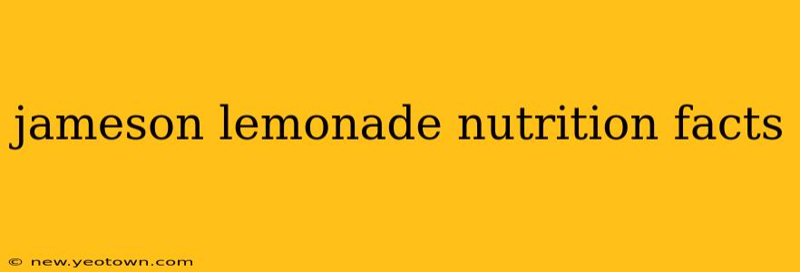jameson lemonade nutrition facts