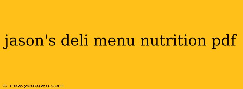 jason's deli menu nutrition pdf