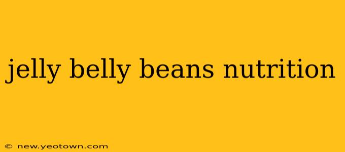 jelly belly beans nutrition