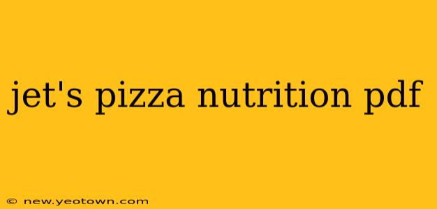 jet's pizza nutrition pdf