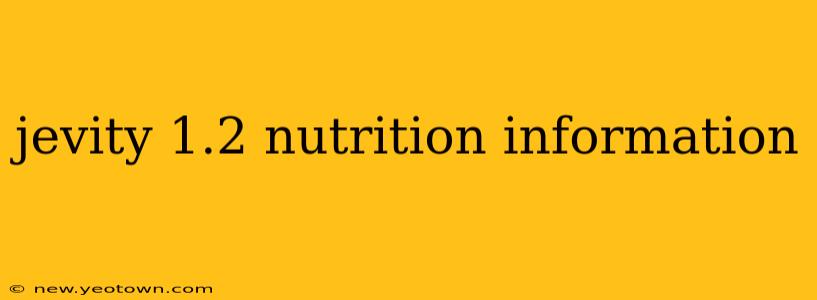 jevity 1.2 nutrition information