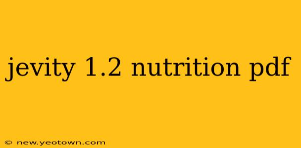 jevity 1.2 nutrition pdf
