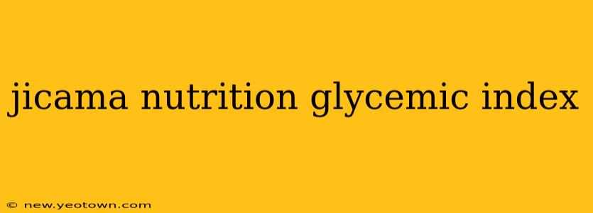jicama nutrition glycemic index
