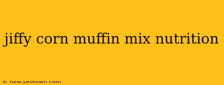 jiffy corn muffin mix nutrition