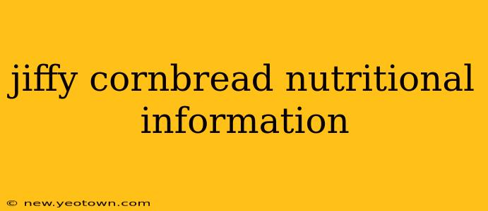 jiffy cornbread nutritional information