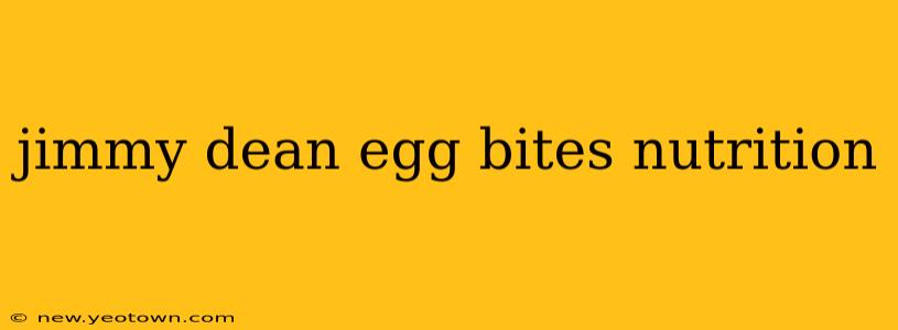 jimmy dean egg bites nutrition