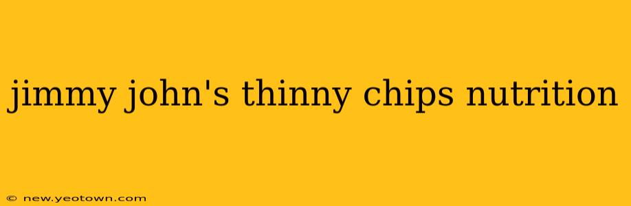 jimmy john's thinny chips nutrition