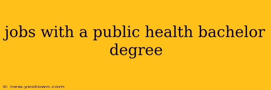 jobs with a public health bachelor degree