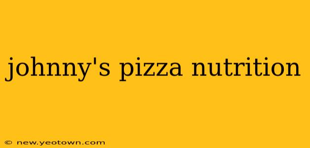 johnny's pizza nutrition