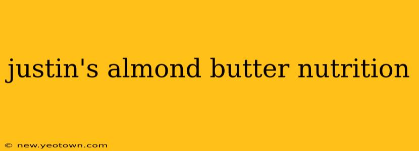justin's almond butter nutrition