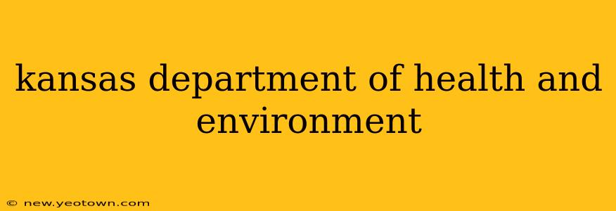 kansas department of health and environment