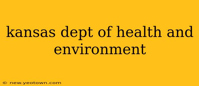 kansas dept of health and environment