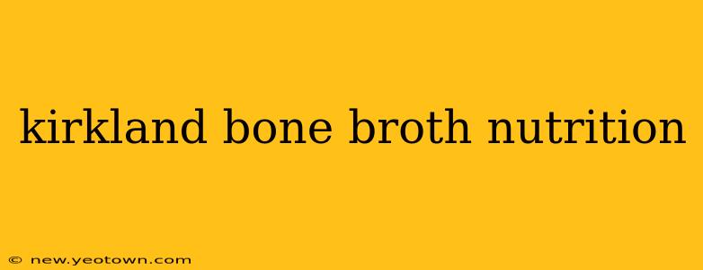 kirkland bone broth nutrition