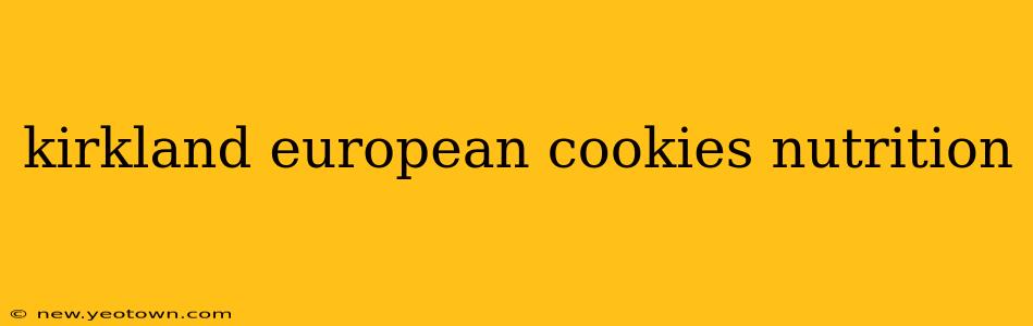 kirkland european cookies nutrition
