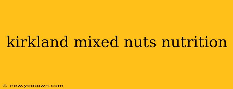 kirkland mixed nuts nutrition