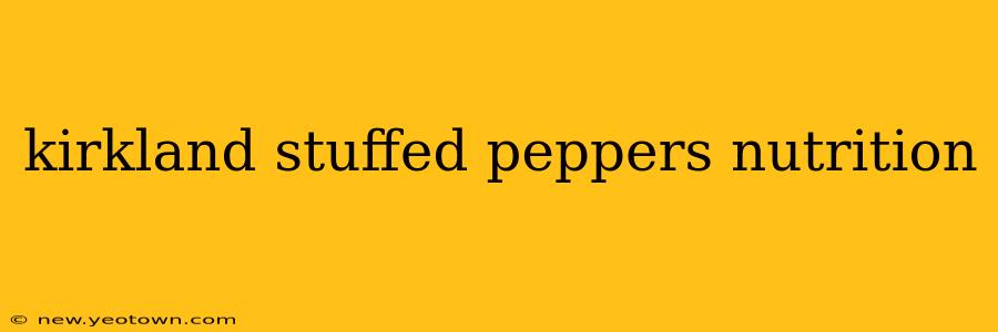 kirkland stuffed peppers nutrition