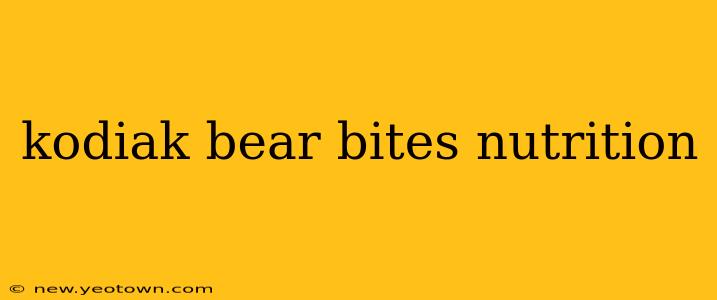 kodiak bear bites nutrition