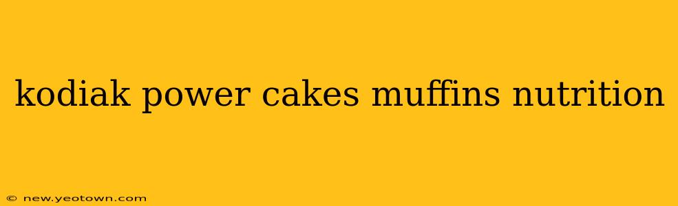 kodiak power cakes muffins nutrition
