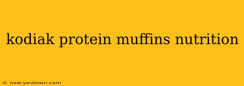 kodiak protein muffins nutrition