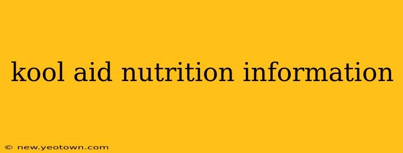 kool aid nutrition information
