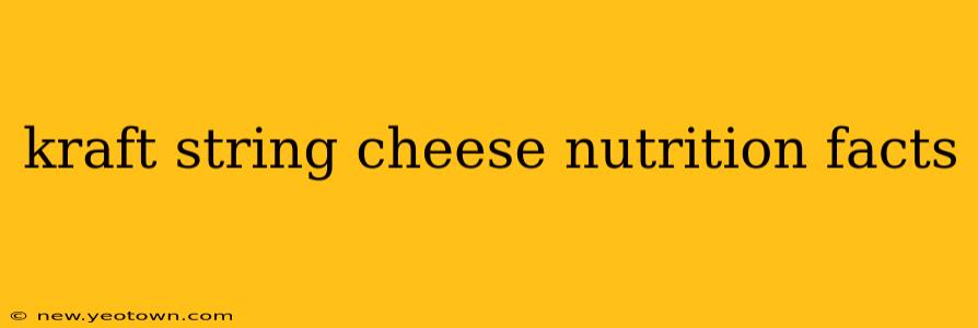 kraft string cheese nutrition facts