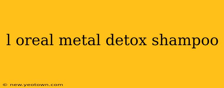 l oreal metal detox shampoo