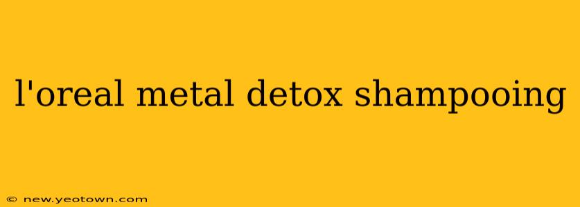 l'oreal metal detox shampooing