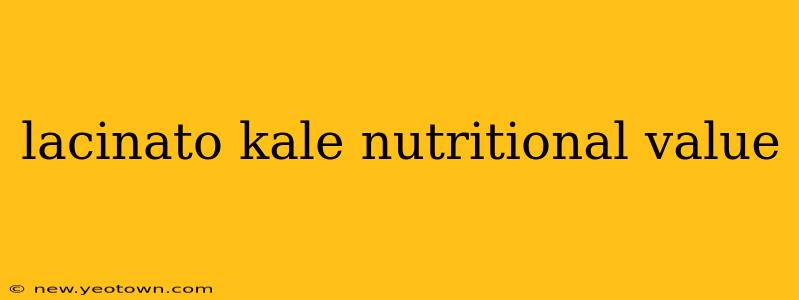 lacinato kale nutritional value