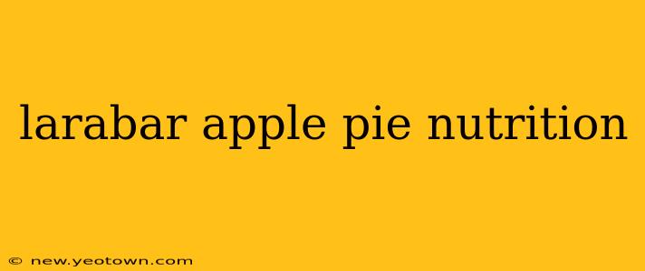 larabar apple pie nutrition