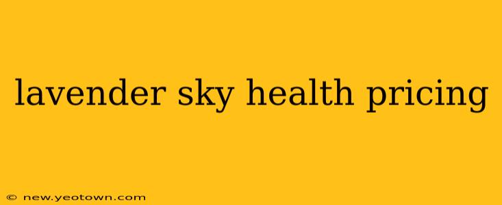 lavender sky health pricing