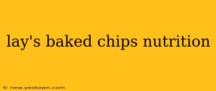 lay's baked chips nutrition