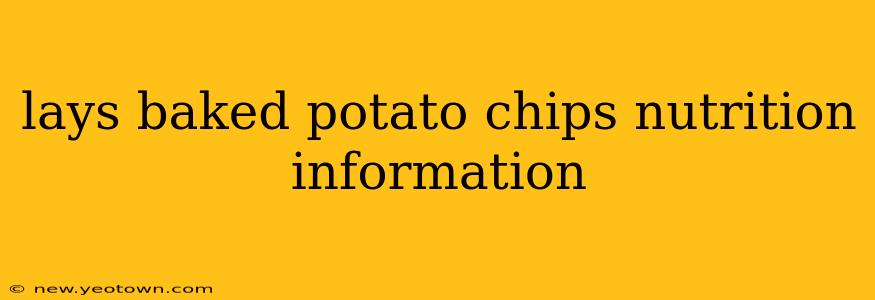 lays baked potato chips nutrition information