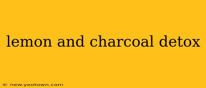 lemon and charcoal detox