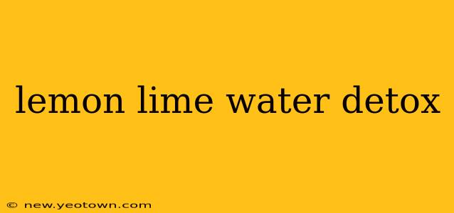 lemon lime water detox