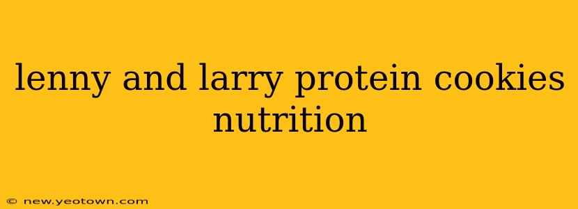 lenny and larry protein cookies nutrition
