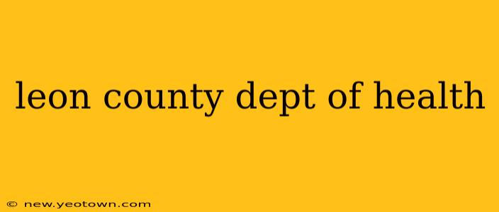 leon county dept of health