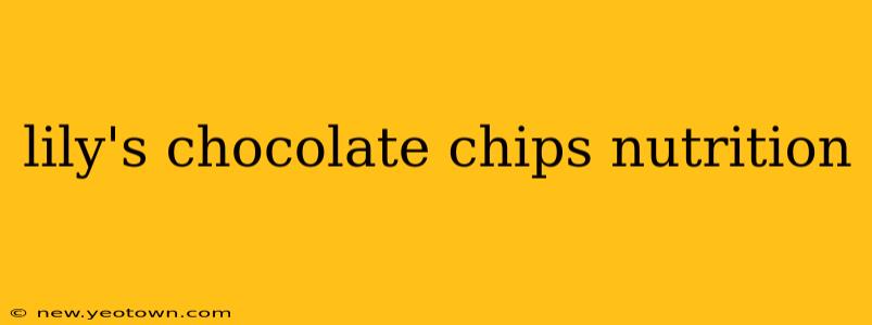 lily's chocolate chips nutrition