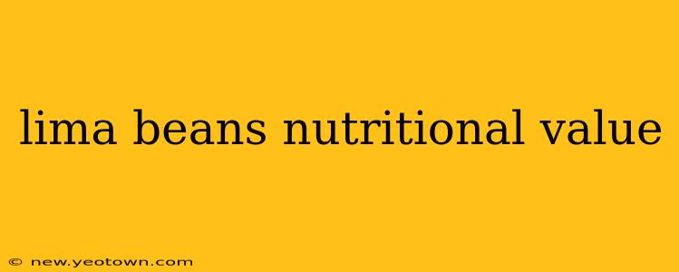 lima beans nutritional value