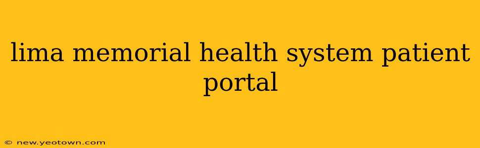 lima memorial health system patient portal