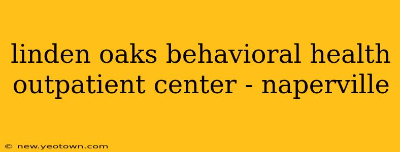 linden oaks behavioral health outpatient center - naperville