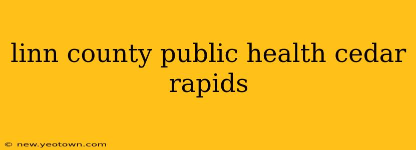 linn county public health cedar rapids
