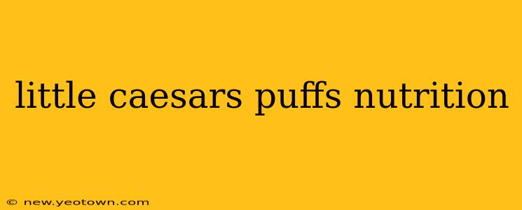 little caesars puffs nutrition