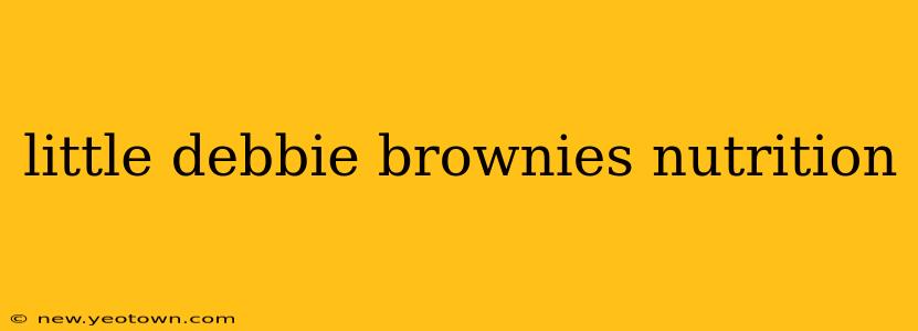 little debbie brownies nutrition